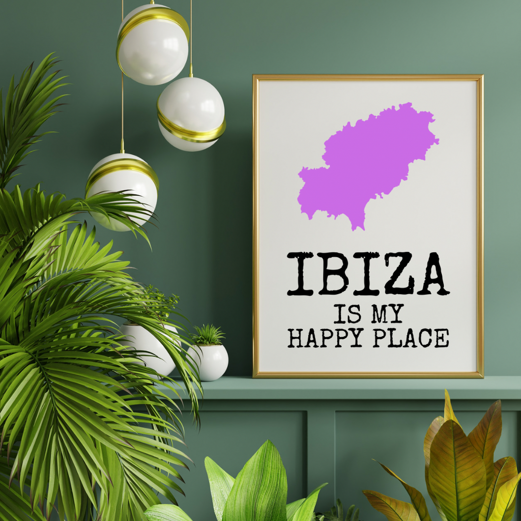 Ibiza is my Happy Place - Purple