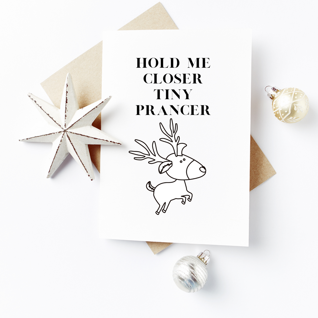 Hold me closer Tiny Prancer Christmas Cards (Pack of 5)