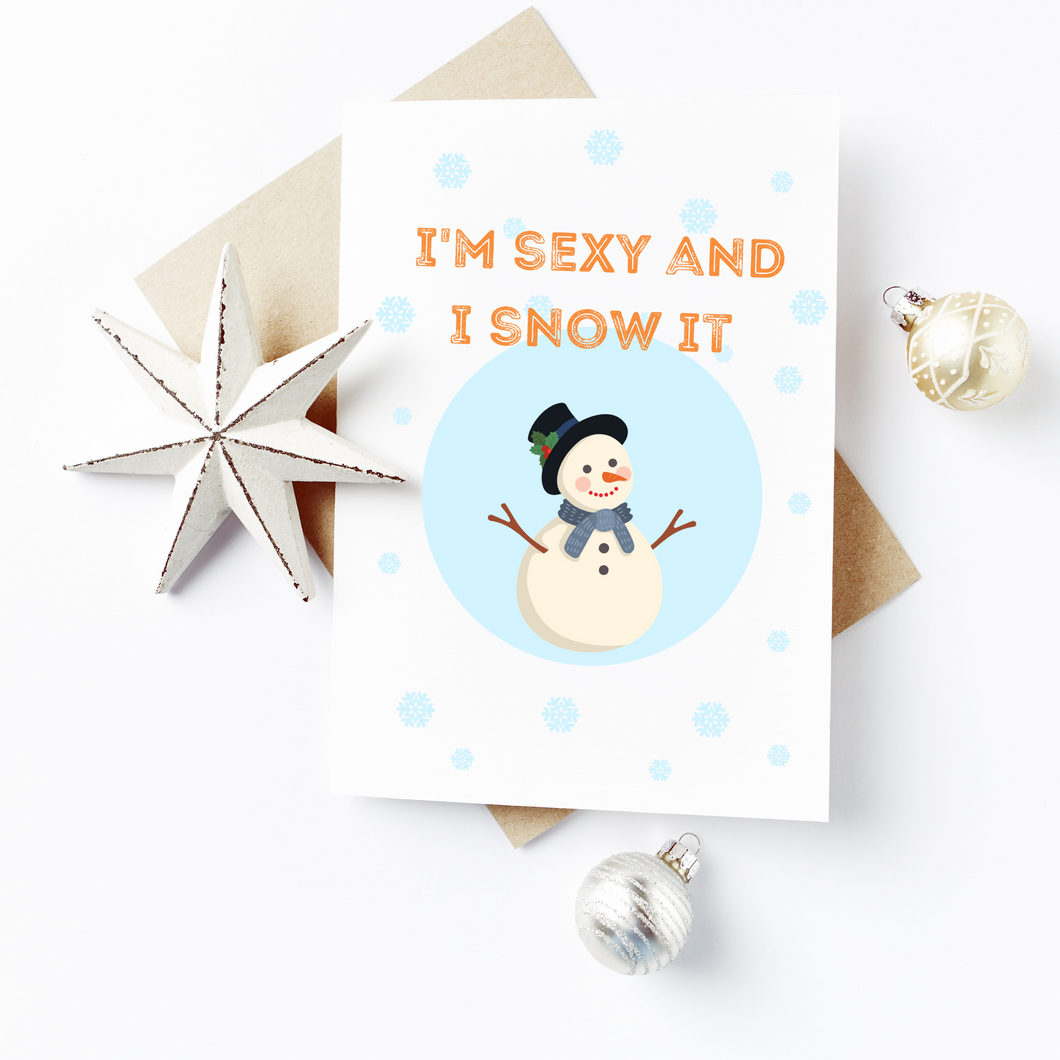 I’m Sexy and I Snow it Christmas Cards (Pack of 5)