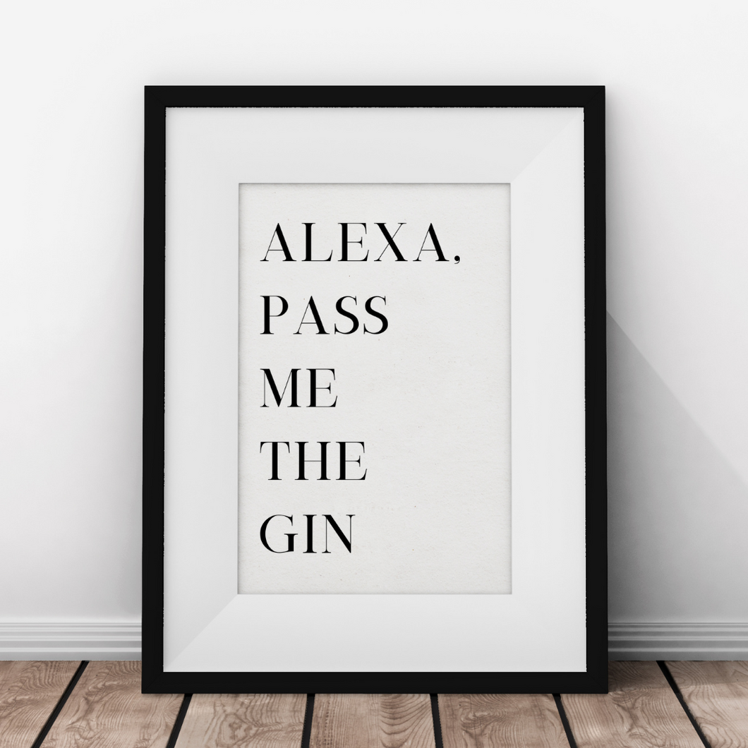 Alexa, pass me the Gin